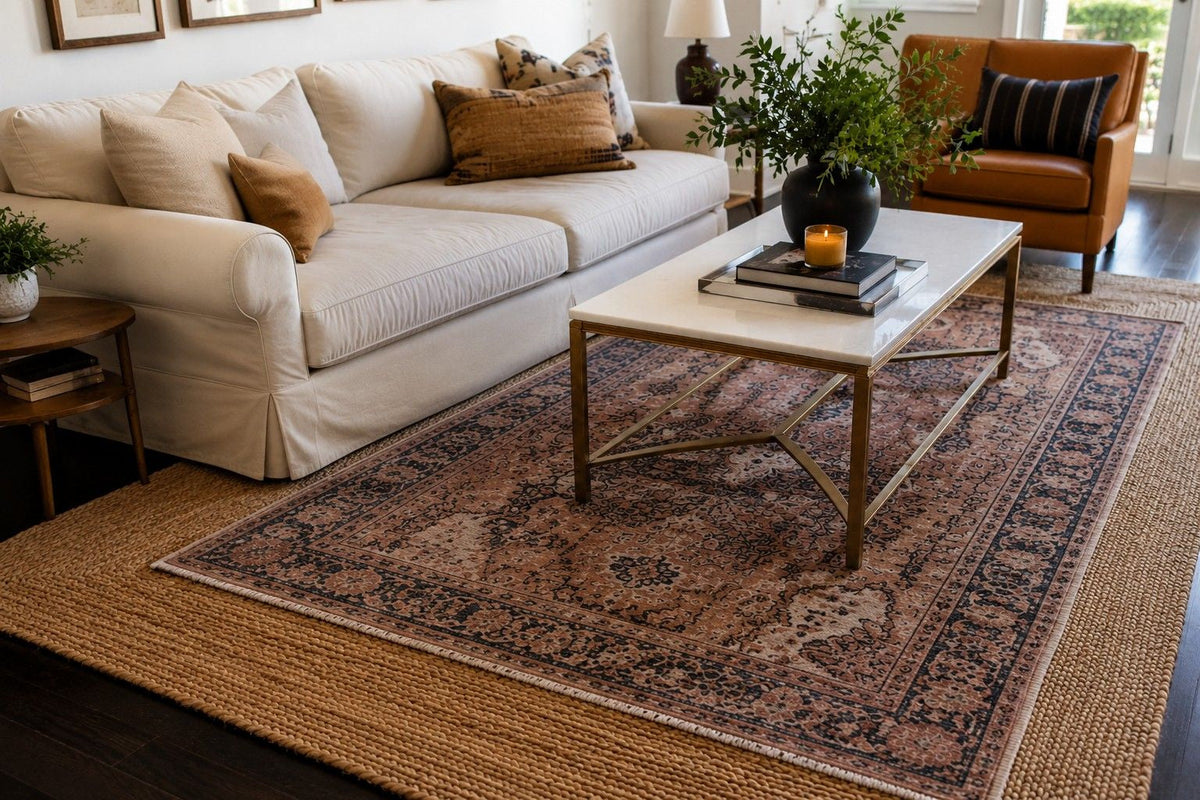 Layer Your Rugs, Ideally, Just Like an Interior Designer