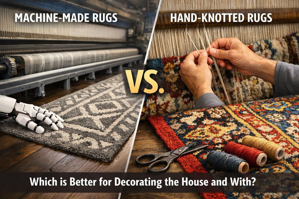 Machine-Made vs. Hand-Knotted Rugs - Which is better for decorating the House and With?