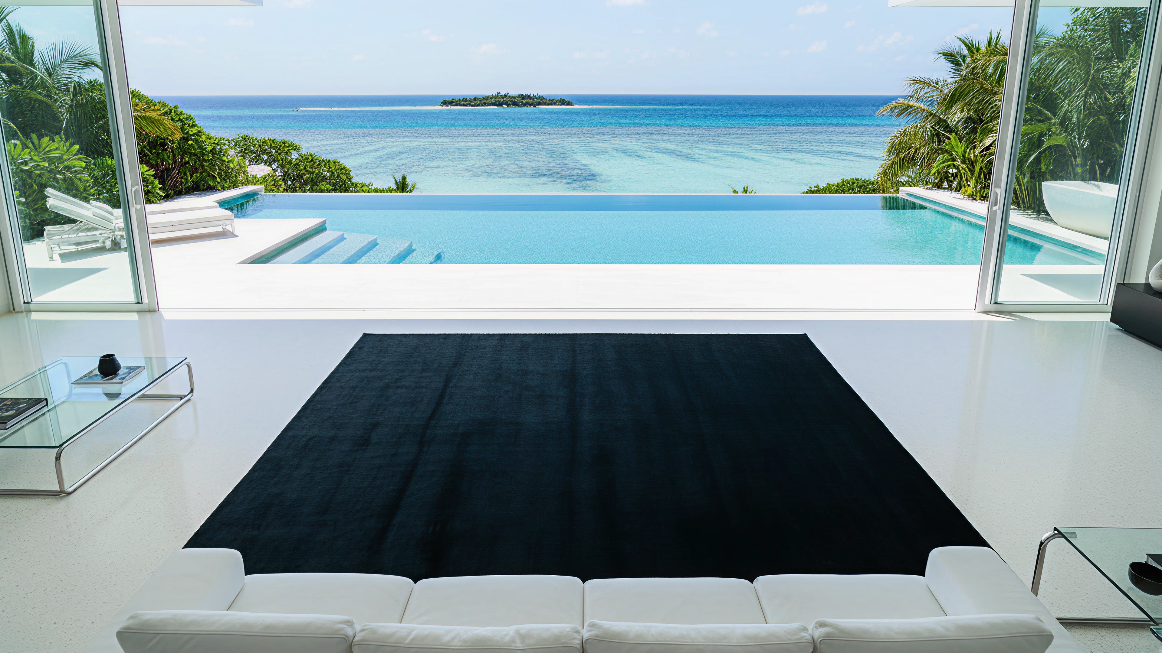 Siyah / Charcoal Black Loom-Knotted Bamboo Silk Rug