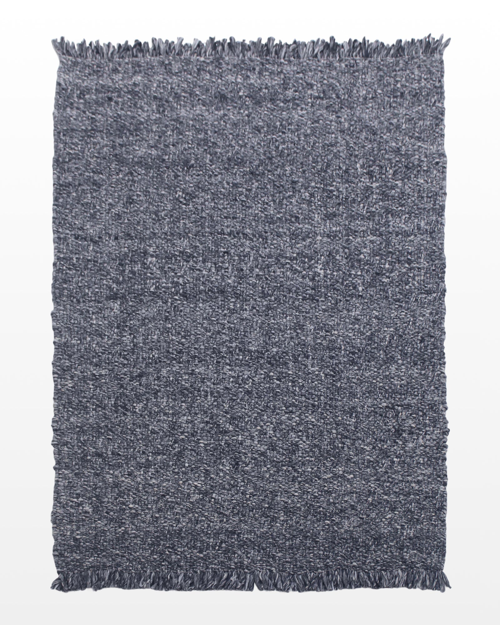 Nezaar / Solid Grey Handmade Flat Weave New Zealand Wool Rug