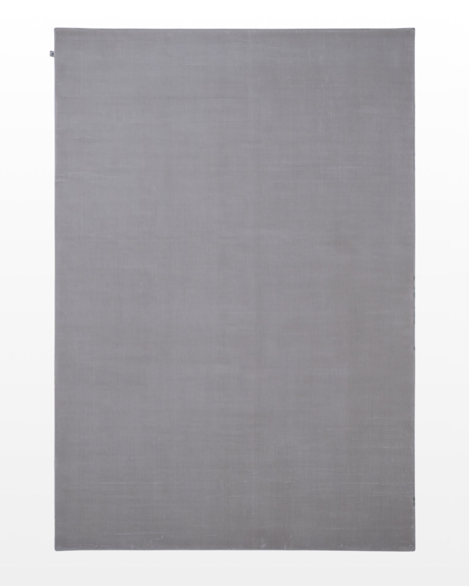 Tasveer / Solid Cool Gray Loom-Knotted Bamboo Silk Rug