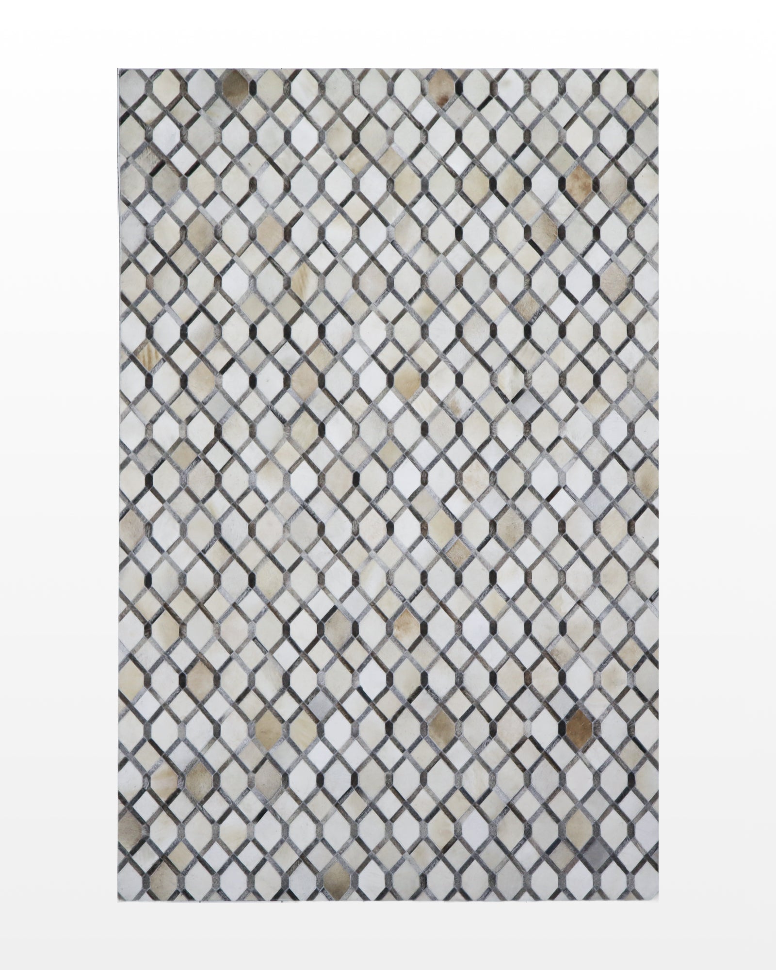 Sifr / Pattern Handmade Flat Weave Leather Rug