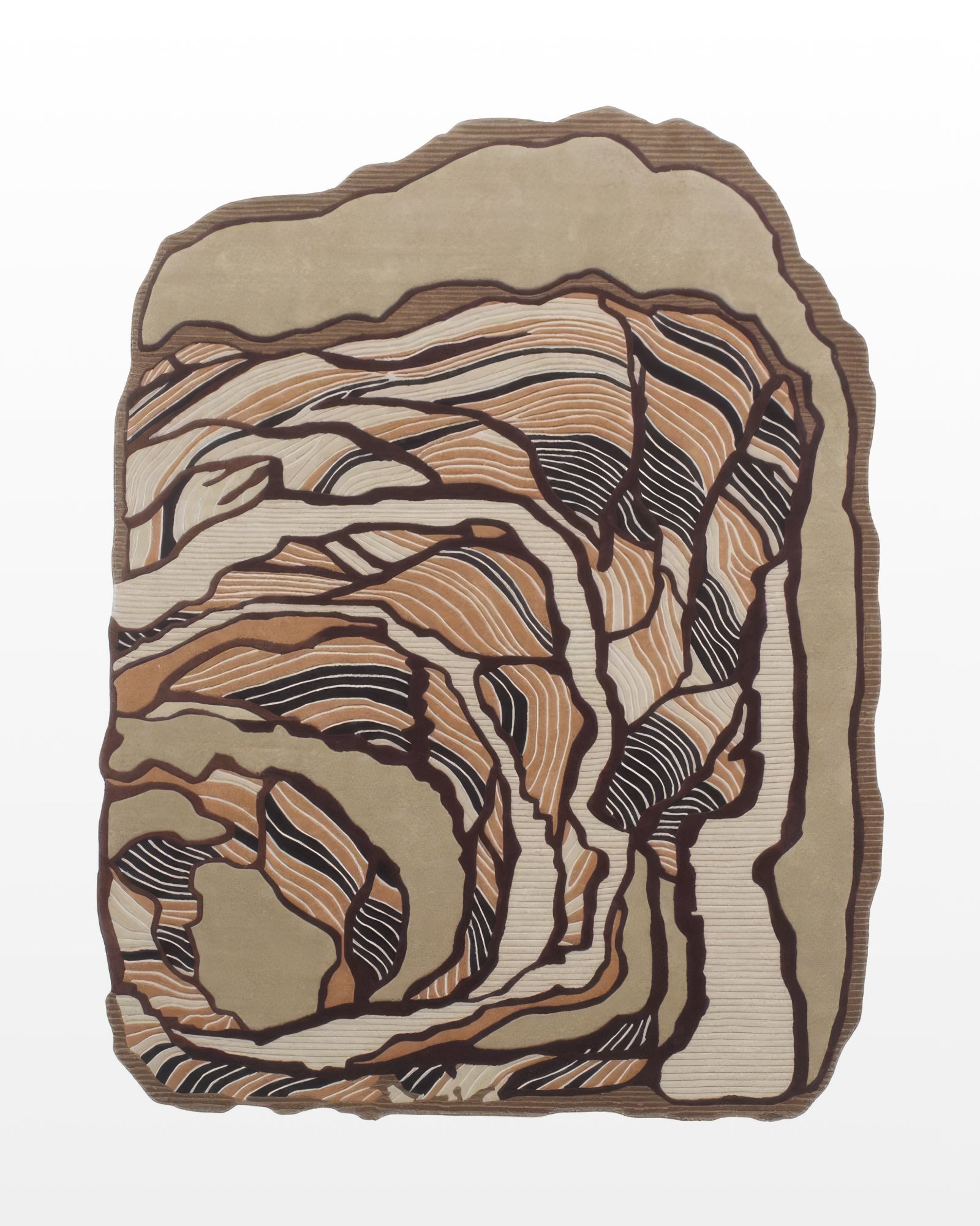 Gehraai / Earthy Tone Hand-Tufted New Zealand Wool Rug