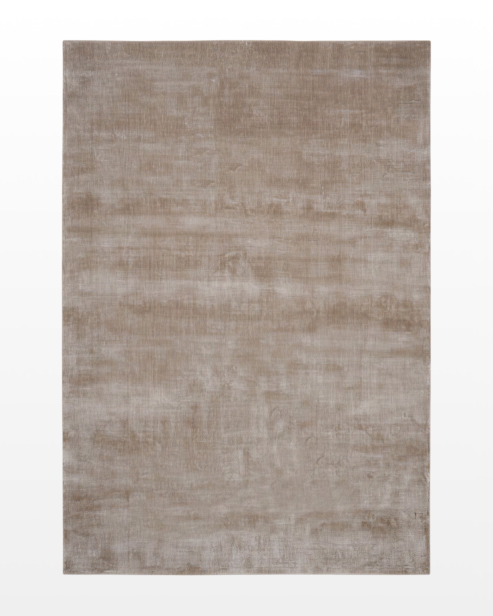 Ruya / Beige Loom-Knotted Bamboo Silk Rug