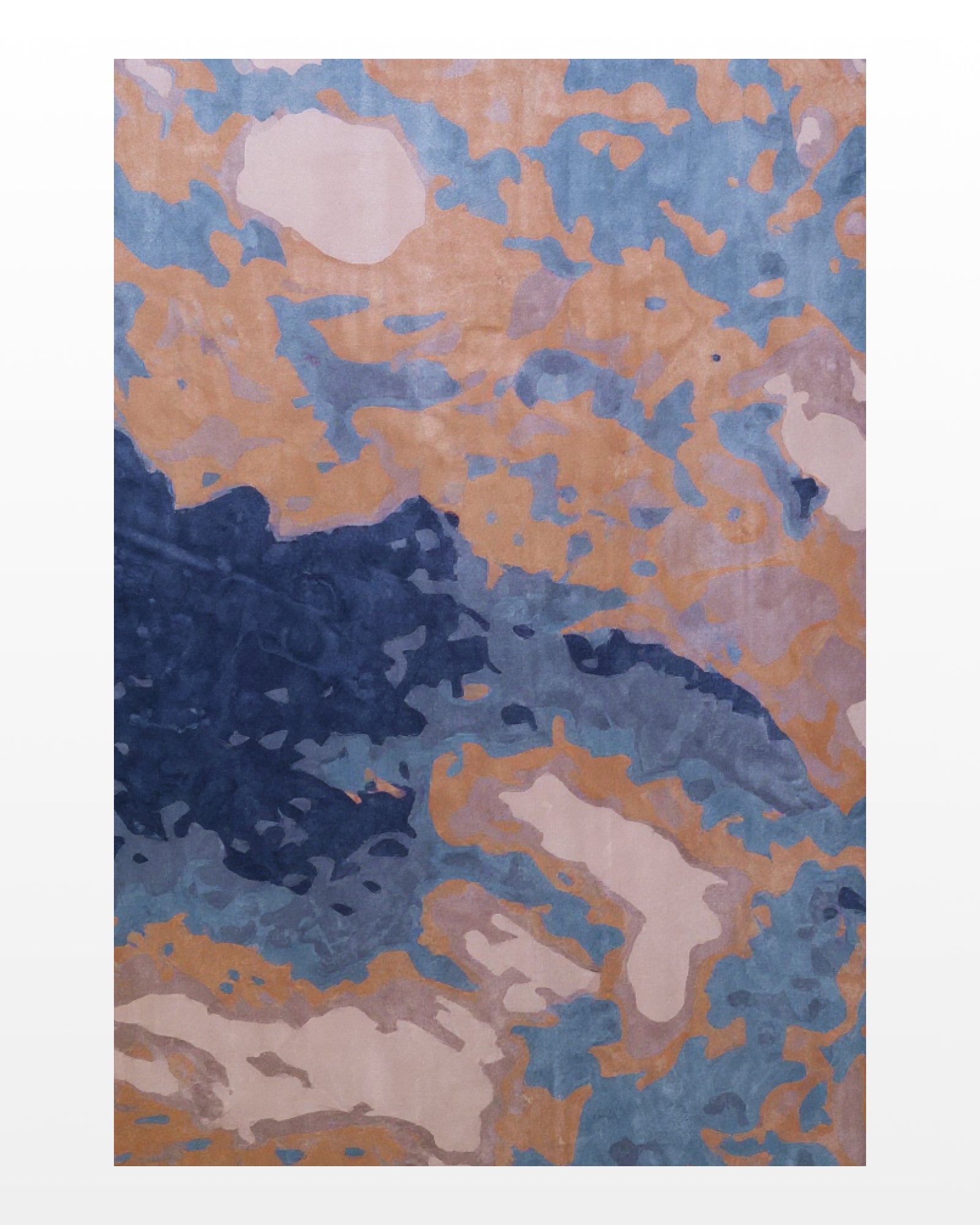 Samundra / Indigo Clay Hand-Tufted Bamboo Silk Rug