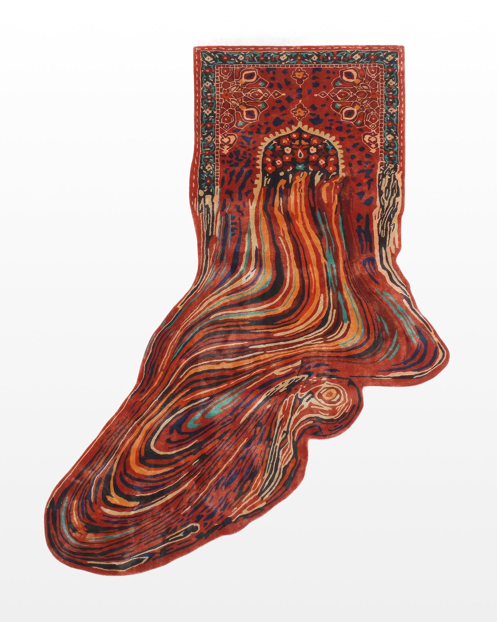 Ravani / Wall-Hanging Hand-Tufted Bamboo Silk Rug