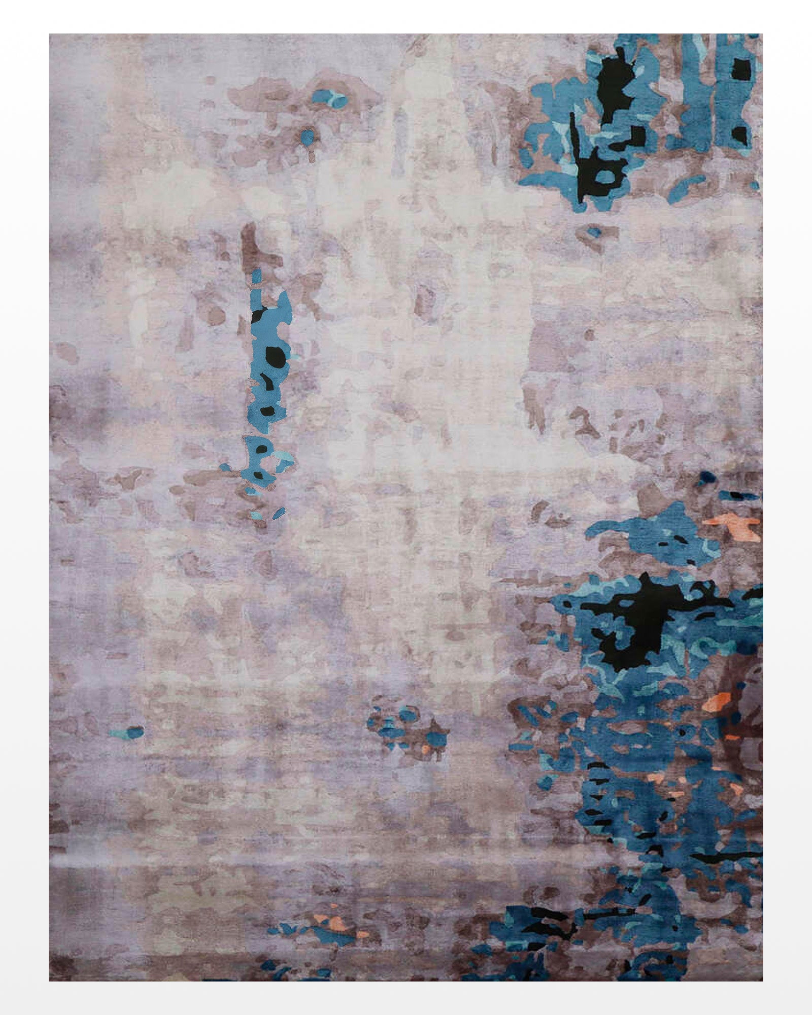 Tahā / Ocean Swirl Hand-Tufted Bamboo Silk Rug