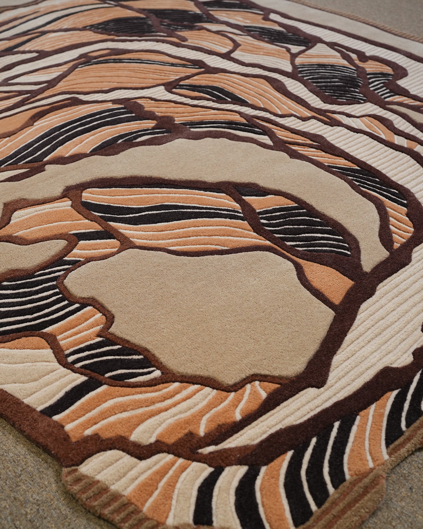 Gehraai / Earthy Tone Hand-Tufted New Zealand Wool Rug